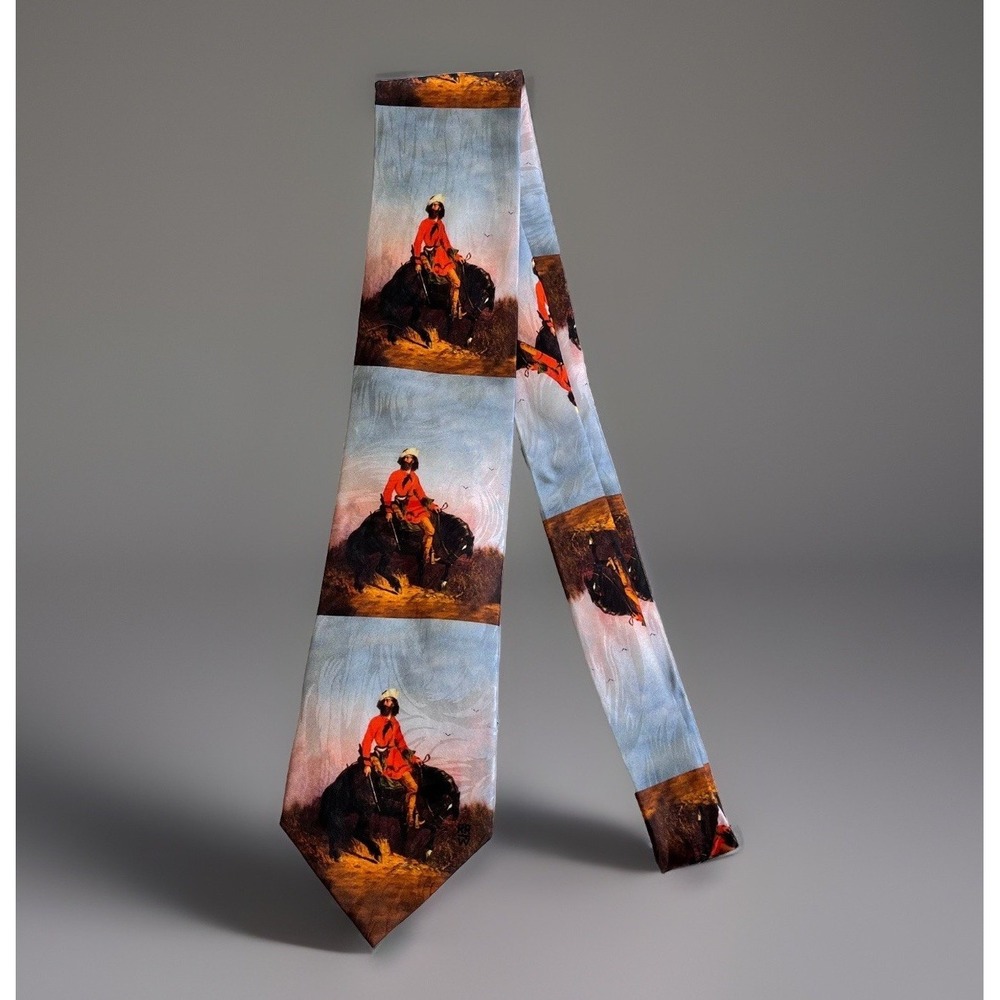 ROCKMOUNT RANCH WEAR Tie Western Limited Edition Rocky Mountain Man Charles Deas
